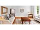 Comfortable living room with hardwood floors, a decorative rug, and stylish furnishings at 221 Roebling Ln, Cary, NC 27513