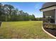 Expansive backyard featuring a large grassy area with a partial view of the screened-in porch at 2229 Neills Creek Rd, Lillington, NC 27546