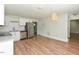 Bright, updated kitchen with stainless steel appliances and wood-look flooring at , Holly Springs, NC 27540