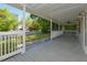 Spacious porch with ceiling fan and lights at , Holly Springs, NC 27540
