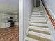 View of kitchen and staircase leading upstairs at , Holly Springs, NC 27540