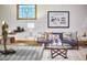 Stylish living room featuring unique decor and a comfortable seating arrangement at 2334 Dawn Trl, Durham, NC 27712