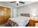 Comfortable bedroom with a bed, a wooden dresser, and a neutral color scheme at 2410 Wade Hampton Rd, Hillsborough, NC 27278