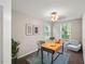 Bright and airy home office with two windows, modern decor, and comfortable seating at 2920 Barrymore St # 106, Raleigh, NC 27603