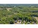 Scenic aerial view of lush, wooded acreage surrounding beautiful homes in a quiet neighborhood at 40 Otter Ct, Youngsville, NC 27596