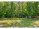 Spacious backyard with a swing set, and shed, providing ample room for recreation and storage at 40 Otter Ct, Youngsville, NC 27596
