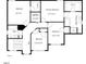 Second floor plan featuring four bedrooms, three bathrooms, walk-in closets and laundry room measurements at 40 Otter Ct, Youngsville, NC 27596