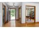 Inviting foyer with hardwood floors, natural light, and views into adjacent rooms, creating an open feel at 404 Denton St, Durham, NC 27713