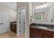 Spacious bathroom with dual vanities and modern finishes at 404 Wanderview Ln, Holly Springs, NC 27540