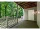 Spacious back porch with door and air conditioner at 407 Gooseneck Dr # B1, Cary, NC 27513