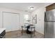 Dining room with open space to the kitchen at 407 Gooseneck Dr # B1, Cary, NC 27513