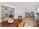 Bright kitchen with stainless steel appliances, white cabinets, and lots of natural light. Perfect for cooking and entertaining at 411 Buxton St, Durham, NC 27713