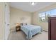 Bright bedroom with a comfortable bed and a view of the outside at 4124 Sykes St, Cary, NC 27519