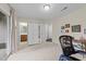 Bedroom with a closet, closet access to bathroom, and warm carpet flooring at 4124 Sykes St, Cary, NC 27519
