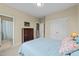 Cozy bedroom with a comfortable bed, closet, and bathroom access at 4124 Sykes St, Cary, NC 27519