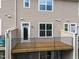 Back exterior of the property with a deck and patio at 4124 Sykes St, Cary, NC 27519