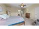 Spacious main bedroom features soft carpet, walk-in closet, and ensuite bathroom at 4124 Sykes St, Cary, NC 27519