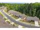 Beautiful aerial view of a new construction neighborhood with wooded surroundings at 428 Crayton Oak Dr, Cary, NC 27519