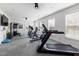 Community gym with modern equipment, including treadmills, elliptical machines, and weightlifting stations at 428 Crayton Oak Dr, Cary, NC 27519