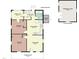 Open floor plan with kitchen, living room, bedrooms, utility room, and more at 4720 Rivermont Rd, Durham, NC 27712