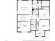 Upstairs floor plan featuring the primary bedroom, walk-in closet, laundry room, bedrooms, and bathrooms at 509 Rain Drizzle Ct, Wake Forest, NC 27587