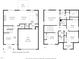 Detailed floor plans showcasing the layout of the first and second floors, including the kitchen, Gathering room and bedrooms at 509 Rain Drizzle Ct, Wake Forest, NC 27587