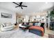 Open living area with modern decor, flowing into kitchen, perfect for entertaining at 517 Bart St, Raleigh, NC 27610