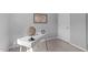 This bedroom makes a great office and has a neutral color palette at 6004 Solitude Way, Durham, NC 27713