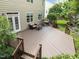 Backyard deck with ample space for seating, perfect for outdoor dining and relaxation at 705 Harkness Cir, Durham, NC 27705