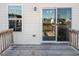 Exterior view of back deck with views of the neighborhood behind the home at 732 Suffield Way, Cary, NC 27519