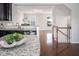 Modern kitchen showcasing granite countertops and stainless steel appliances at 732 Suffield Way, Cary, NC 27519