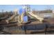 A neighborhood playground with slides, benches, and protective mulch ground cover at 732 Suffield Way, Cary, NC 27519