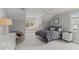 Cozy bedroom featuring dormer window with a window seat and neutral decor at 763 Heritage Arbor Dr, Wake Forest, NC 27587