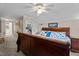 This primary bedroom features a spacious bed and nautical decor, creating a calming and inviting atmosphere at 9964 N Chestnut St, Middlesex, NC 27557