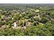 Aerial view of a home surrounded by lush greenery and neighborhood at 104 Cedar Ridge Way, Durham, NC 27705