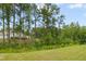 A large grassy backyard with trees in the distance and a blue sky at 107 Altair Ln, Sanford, NC 27330