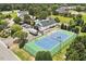 Community tennis court and clubhouse with a pool are available to residents at 122 Barringer Dr, Garner, NC 27529