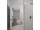 Bright bathroom showcasing a walk-in shower, elegant vanity, and modern design at 1713 Elder Ct, Burlington, NC 27215