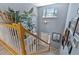 Open foyer area showcases wood and white railing and a bright, airy atmosphere at 2302 Fordcrest Dr, Apex, NC 27502