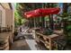 Outdoor patio area featuring a well-equipped grilling station, perfect for entertaining guests at 2302 Fordcrest Dr, Apex, NC 27502