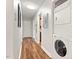 Hallway featuring in-unit laundry at 2322 Stroller Ave, Durham, NC 27705