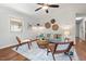 Comfortable living room featuring stylish furniture, decor, and natural light at 2322 Stroller Ave, Durham, NC 27705