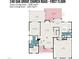 Floor plan of first floor featuring an eat-in kitchen, primary bedroom, and sunroom at 240 Oak Grove Church Rd, Youngsville, NC 27596