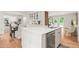 Modern kitchen with white countertops, stainless steel appliances, and an open layout at 3006 Pump Station Ln, Durham, NC 27712