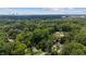 Overhead shot showcasing the home's location among the lush, green surroundings at 308 Greenwood Dr, Durham, NC 27704