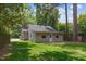 Cozy single-story home with a well-maintained lawn and lush surrounding trees at 308 Greenwood Dr, Durham, NC 27704