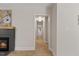 Hallway shot to show floor plan from living room towards front of the home at 308 Greenwood Dr, Durham, NC 27704