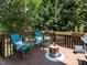 Relaxing deck features outdoor seating and fire pit for outdoor enjoyment at 8001 Strawberry Meadows St, Raleigh, NC 27613