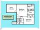 Second floor plan showcasing layout with bedrooms and an office at 805 N Columbia St, Chapel Hill, NC 27516