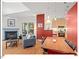 Bright open living space offers a fireplace, dining area, and an open kitchen concept at 805 N Columbia St, Chapel Hill, NC 27516